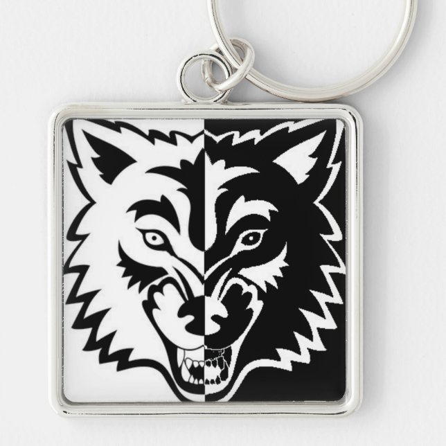 2 faces key ring (Front)