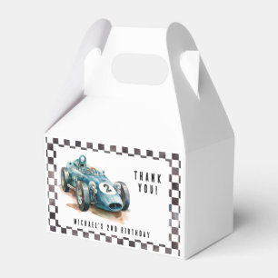 2 Fast Birthday Race Car Boy Birthday Party Favour Box