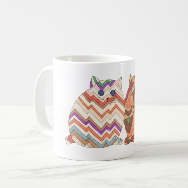 2 Fat Cats #1 Coffee Mug (Front Left)