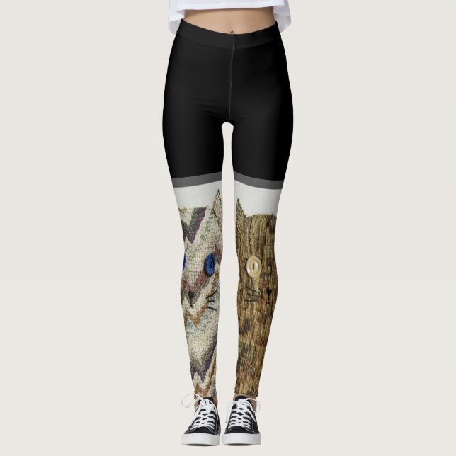 2 Fat Cats #1 Leggings (Front)