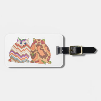 2 Fat Cats #1 Luggage Tag