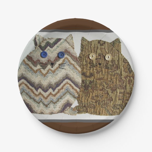 2 Fat Cats #1 Paper Plate (Front)