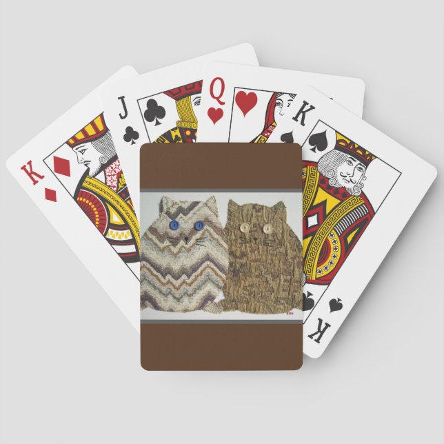 2 Fat Cats #1 Playing Cards (Back)