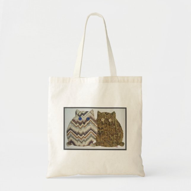 2 Fat Cats #1 Tote Bag (Front)