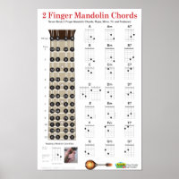 2 Finger Mandolin Chords and Fretboard