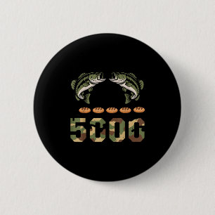 2 fishes 5 breads jesus camo bass fishing 6 cm round badge