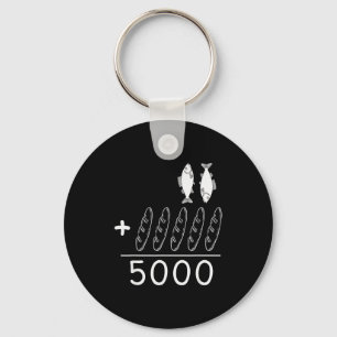 2 Fishes 5 Breads Jesus Feeds The 5000 Christian B Key Ring