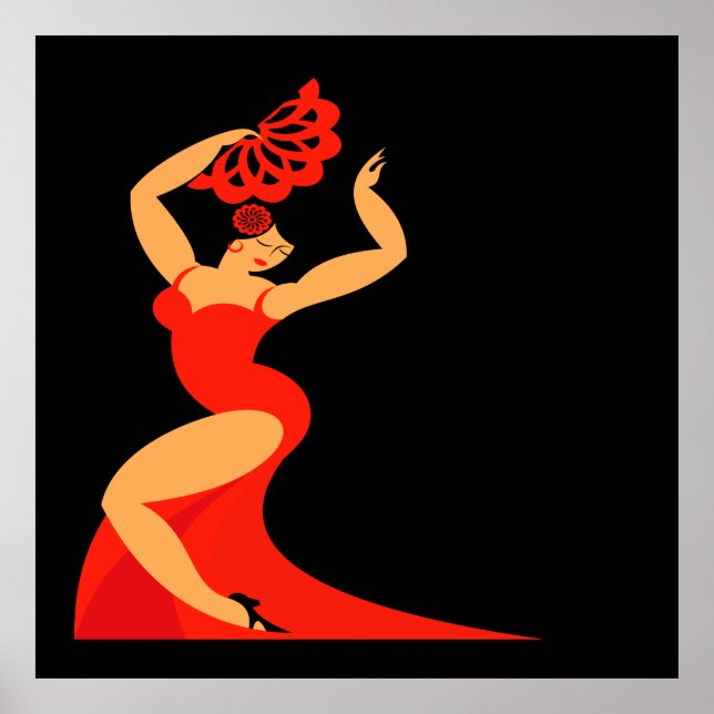 #2 Flamenco Dancer Poster Lg. (Front)