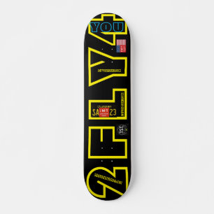 2 FLY 4 U JMT 7 3/4" Skateboard Deck