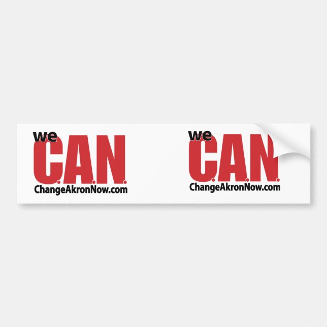 2 for 1 Bumper Sticker (Front)