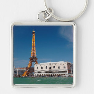 2 for 1 Venice and Paris - Mixed up World Key Ring