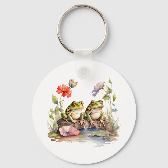 2 Frogs Key Ring (Front)