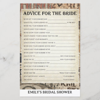 2 Games - 1950's Housewife Bridal Shower Games