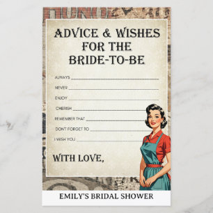 2 Games - 1950's Housewife Bridal Shower Games