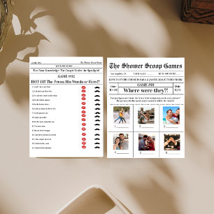 2 Games in 1 Bridal Shower wedding Games 