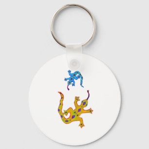 2 Geckos Key Ring