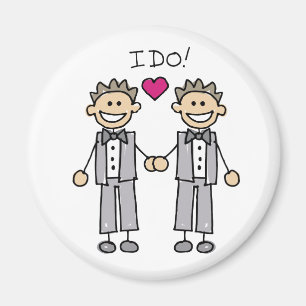 2 Grooms Magnet