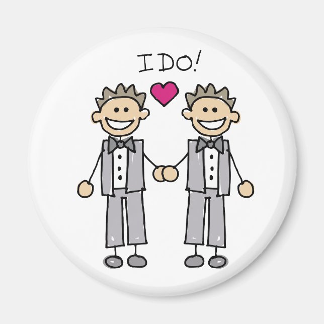 2 Grooms Magnet (Front)