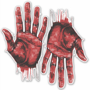 2 Halloween Bloody Severed Hands