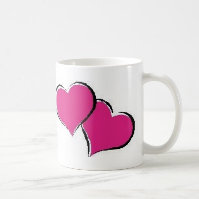 2 hearts coffee mug (Right)