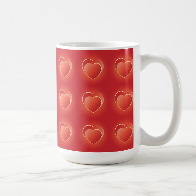 2 hearts coffee mug (Right)