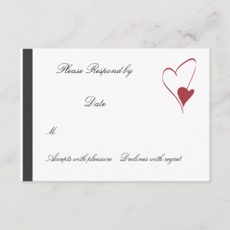 2 Hearts Collide matching wedding rsvp