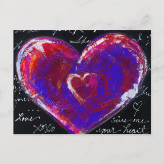 2 Hearts" Postcard