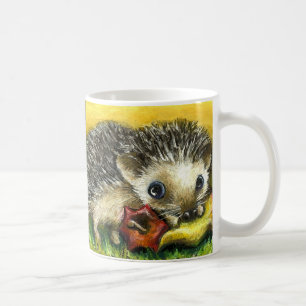 2 hedgehogs mug