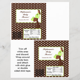 2 Hershey's Large Bar Wrapper G Mod Mum Polka D