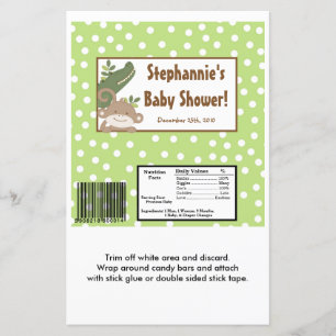 2 Hershey's Large Bar Wrapper Safari Jungle Zoo