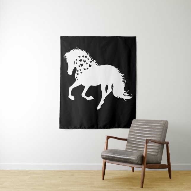 2- Horse Shirt, Horse Lover Tee, Girls Horse Tapestry (In Situ)