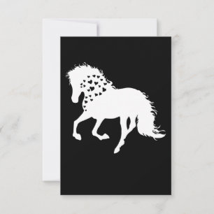 2- Horse Shirt, Horse Lover Tee, Girls Horse Thank You Card