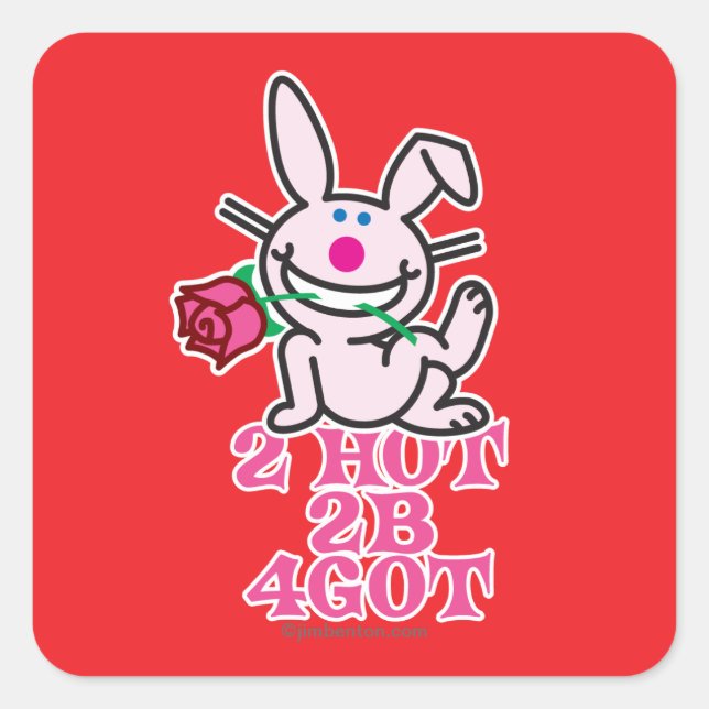2 Hot Square Sticker (Front)