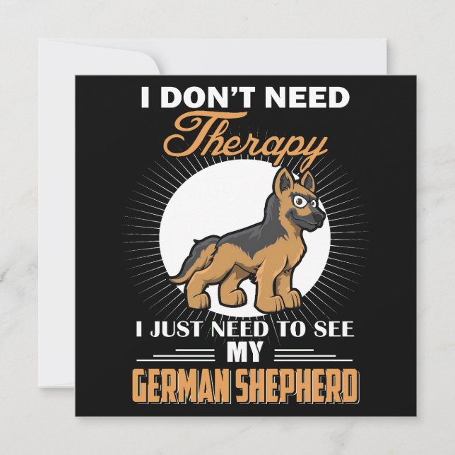 2 I Don't Need Therapy I Just Need To See My Germa Invitation (Front)