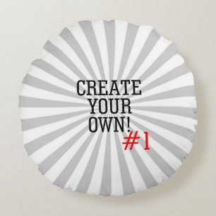 2 images Easily Create Your Own in two steps Round Cushion