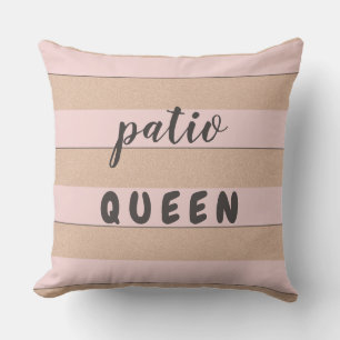 2 in 1 Pastel Red Stripes Custom Colour and Text Cushion