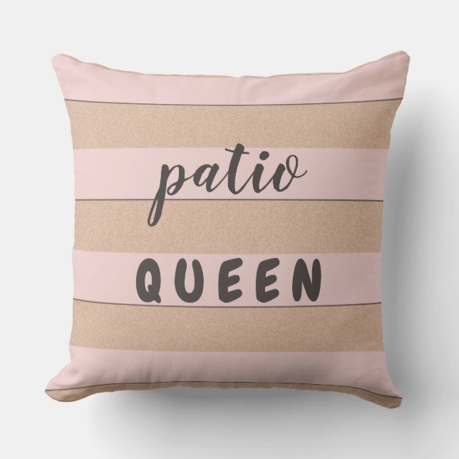 2 in 1 Pastel Red Stripes Custom Colour and Text Cushion (Front)