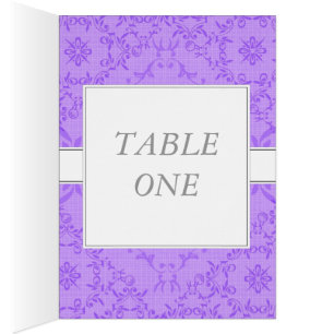 2-in-1 Wedding Reception Table Cards & Menu Cards