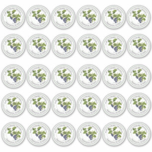 2-inch Regular Mason Jar Lid Vinyl Blueberry Jelly