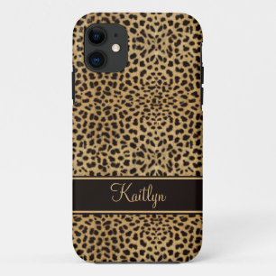 #2 iPhone5 Chic Leopard Print Monogram iPhone 11 Case