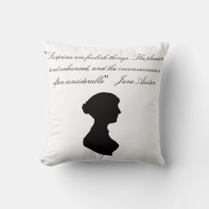 2 Jane Austen looks in one! Cushion