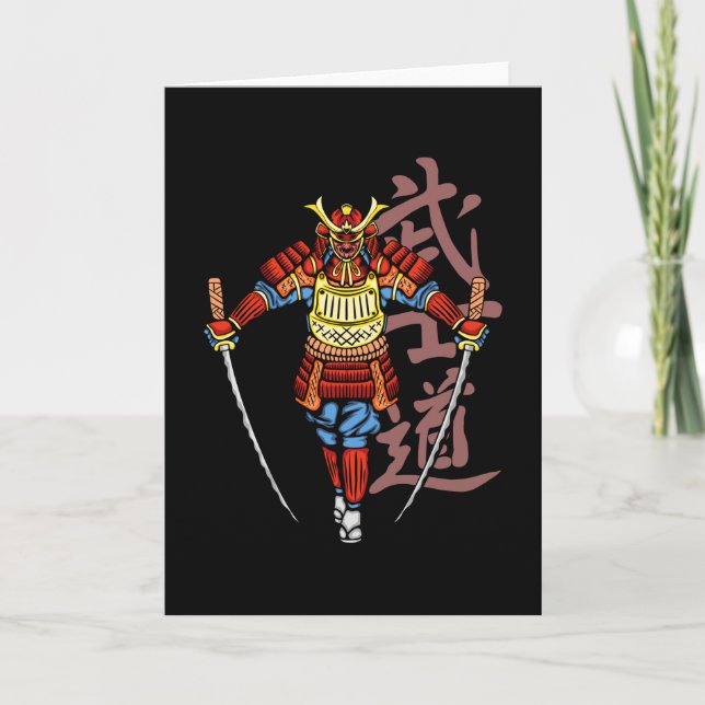 2 Katana Honoured Samurai - Japanese Cultural Card (Front)