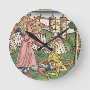 2 Kings 19 35-37 God's vengance on Assyria, from t Round Clock