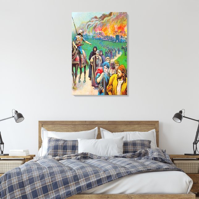 2 Kings 25 Judah Taken Captive to Babylon Canvas (Insitu(Bedroom))