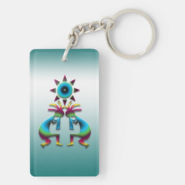 2 Kokopelli #41 Key Ring (Back)