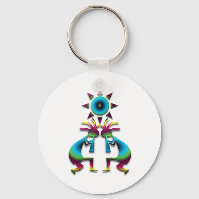 2 Kokopelli #41 Key Ring (Front)