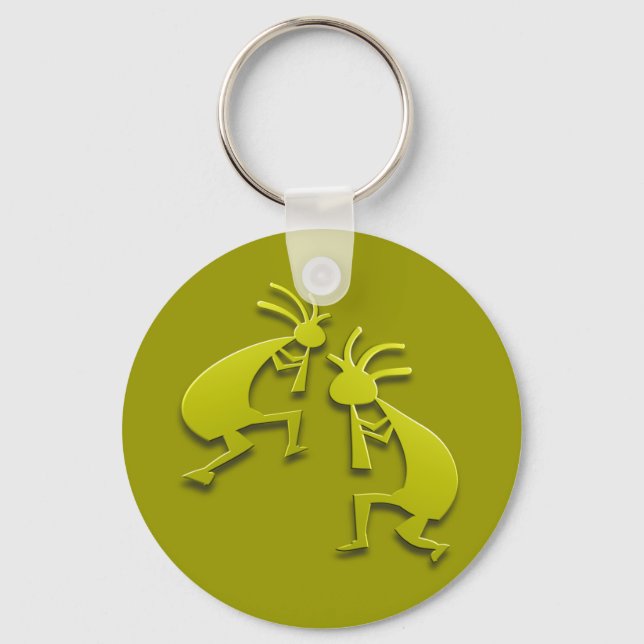 2 Kokopelli #78 Key Ring (Front)