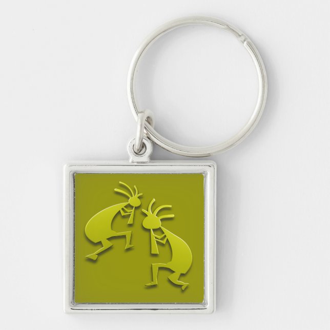2 Kokopelli #78 Key Ring (Front)
