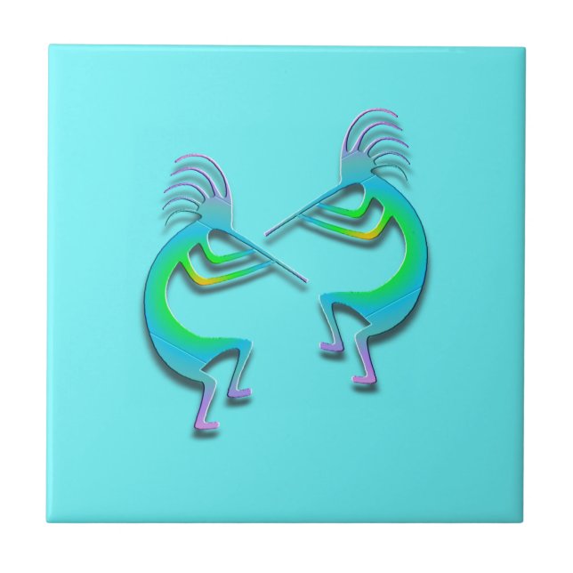2 Kokopelli #87 Tile (Front)