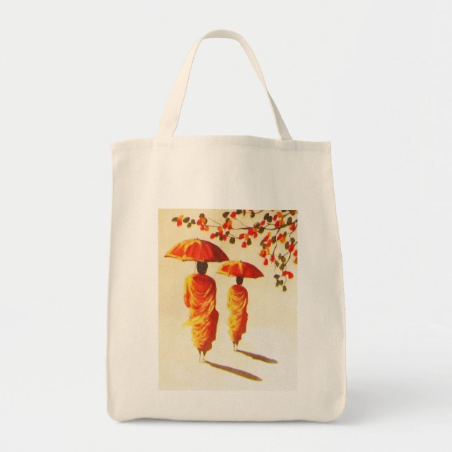 2 Laotian Buddhist Monks Tote Bag (Front)